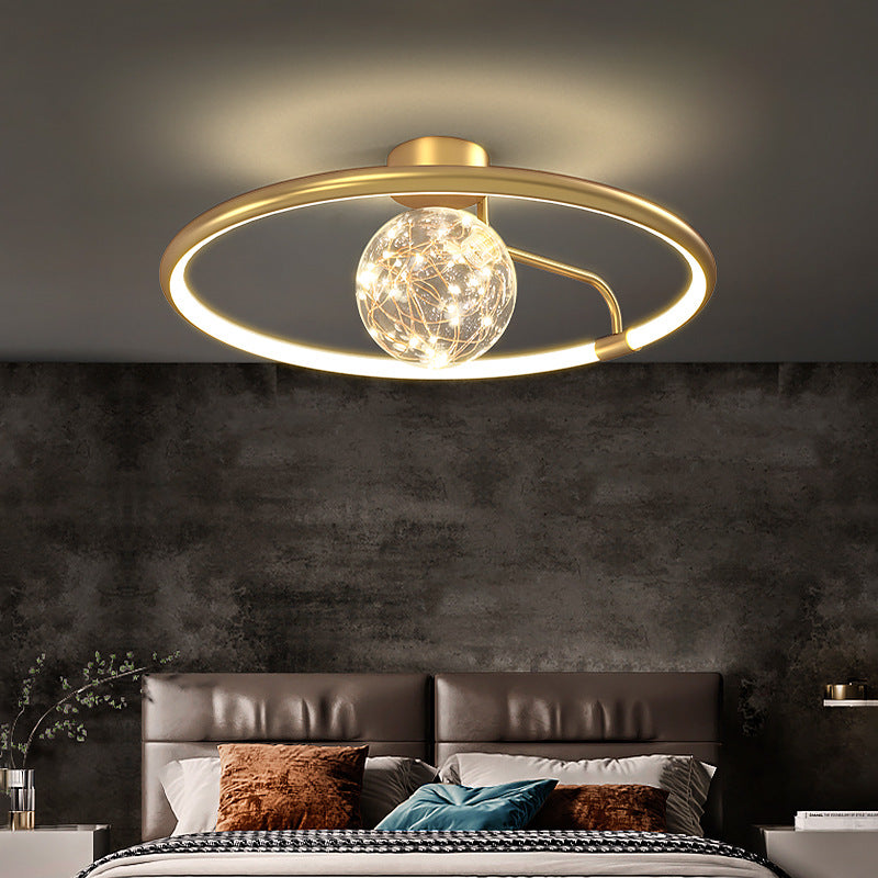 Moderne creatieve plafondlamp LED-cirkellicht Binnenlicht Slaapkamerlicht