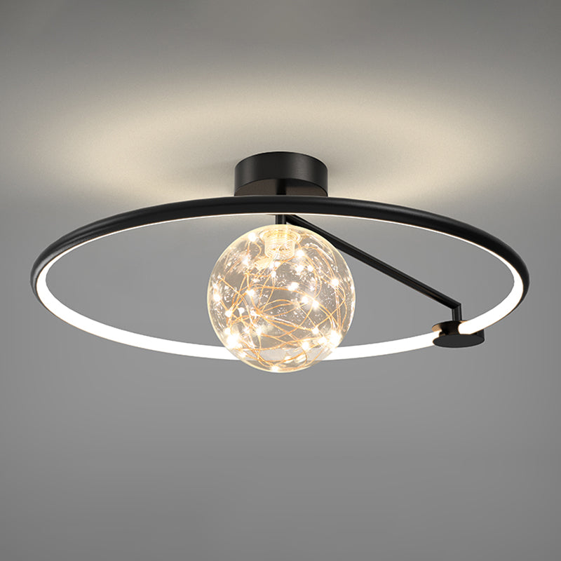 Moderne creatieve plafondlamp LED-cirkellicht Binnenlicht Slaapkamerlicht