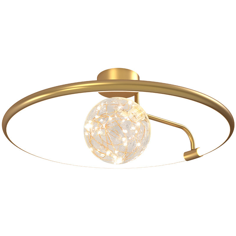 Moderne creatieve plafondlamp LED-cirkellicht Binnenlicht Slaapkamerlicht