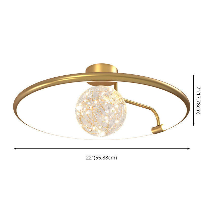 Moderne creatieve plafondlamp LED-cirkellicht Binnenlicht Slaapkamerlicht