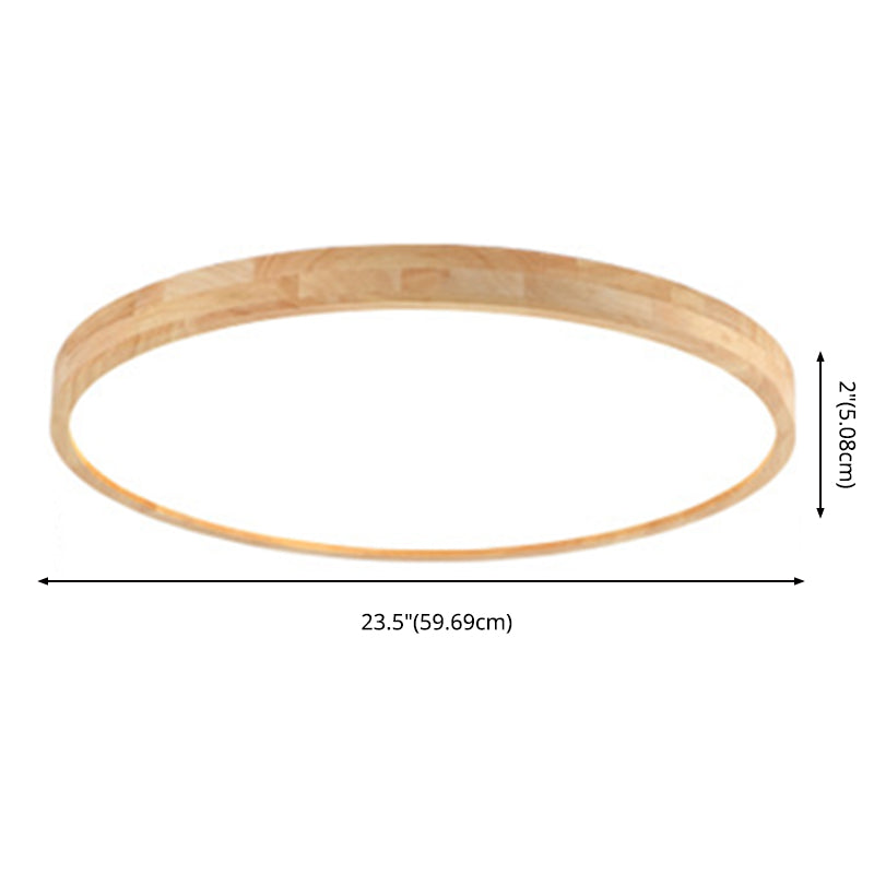 1 Licht Nordische Unterputz-Deckenleuchte Leuchtmittel Rundholz-Unterputz Deckenleuchte Licht für Wohnzimmer