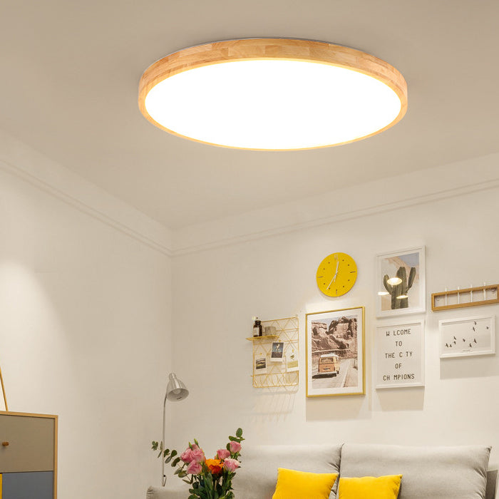 1 Licht Nordische Unterputz-Deckenleuchte Leuchtmittel Rundholz-Unterputz Deckenleuchte Licht für Wohnzimmer