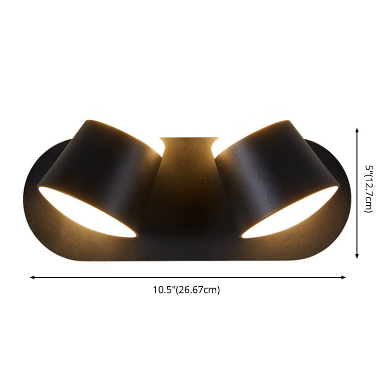 Rotatable Cone Wall Sconce Lights Modern Minimalist Style Metal Sconce for Bedroom