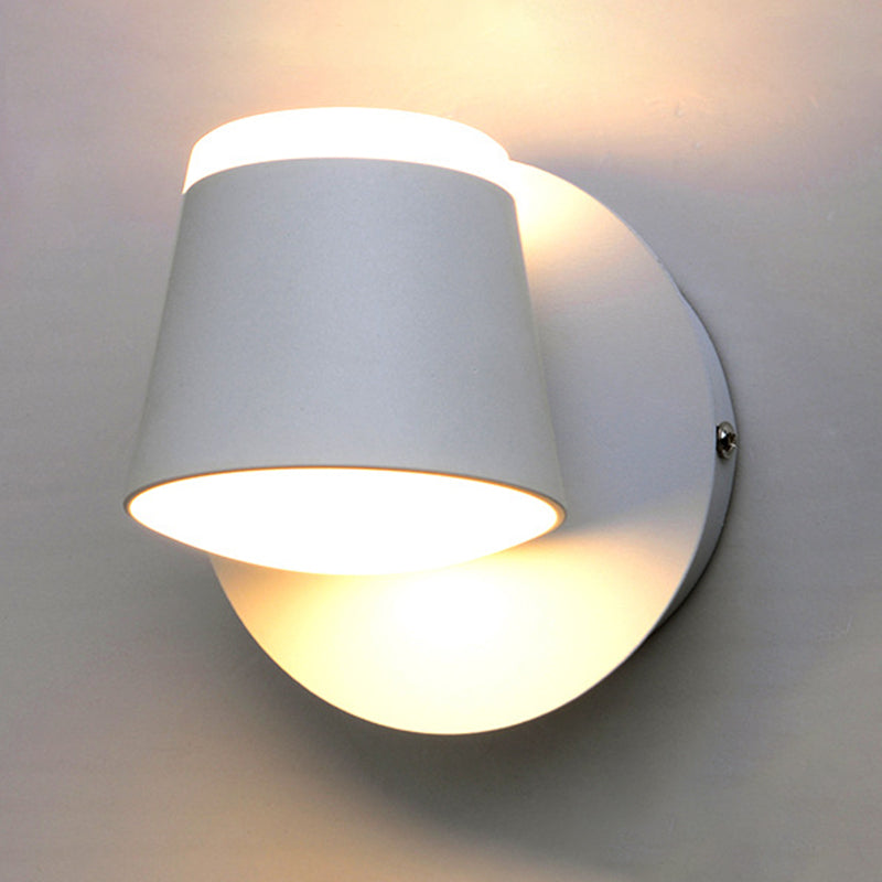 Rotatable Cone Wall Sconce Lights Modern Minimalist Style Metal Sconce for Bedroom
