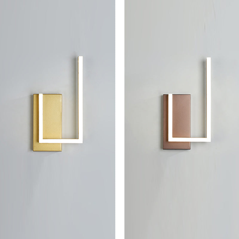Modern Minimalist Minimalist Light Light Light Sconces Lampade a parete in metallo per soggiorno