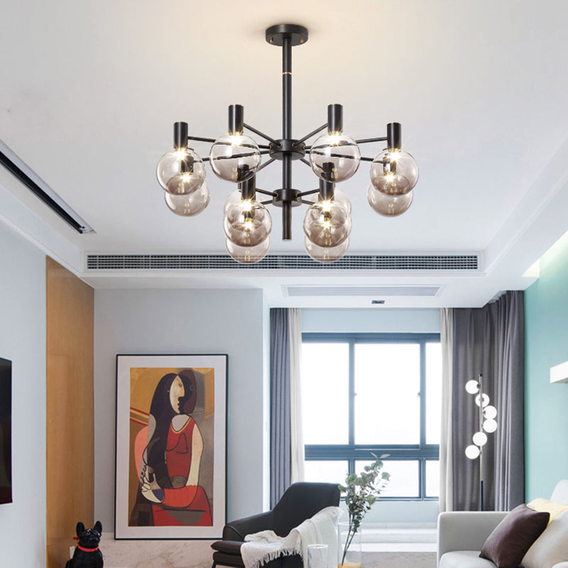Glass Modo Hanging Chandelier Simplicity Style Chandelier Lighting for Living Room