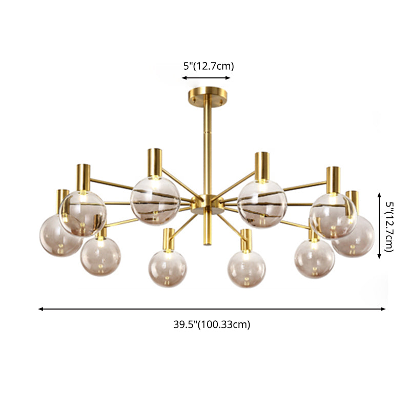 Glass Modo Hanging Chandelier Simplicity Style Chandelier Lighting for Living Room