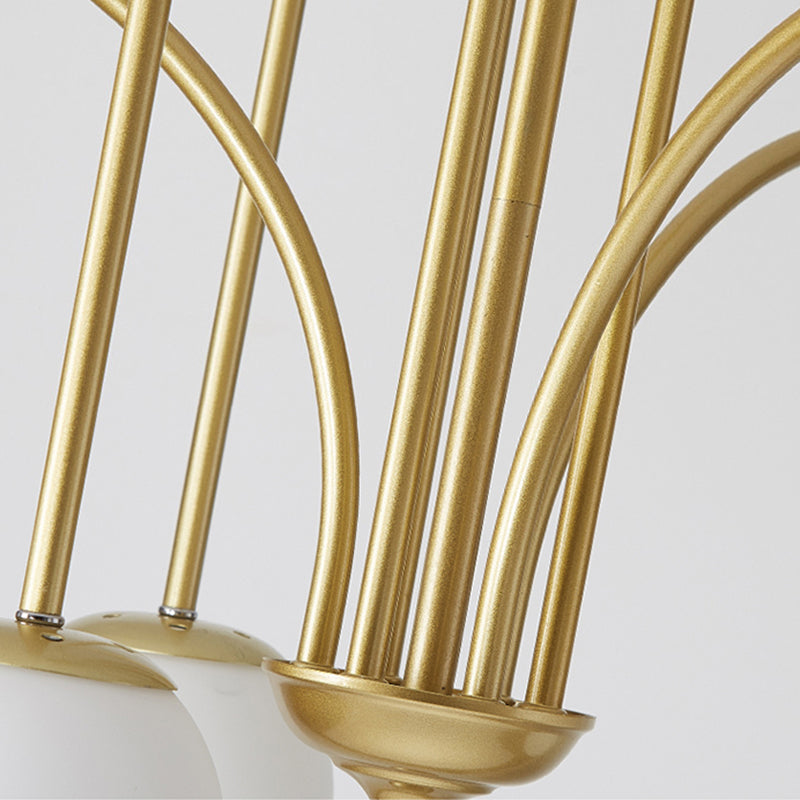 Candelier de la sala de estar molecular Cobriz Cobertura Ligera Ligera Nórdica Fixtura de iluminación