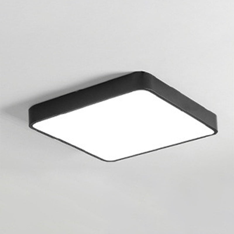 Macaron plafonnier nordique moderne minimaliste carré chambre étude salon Ultra-mince fer économie d'énergie éclairage