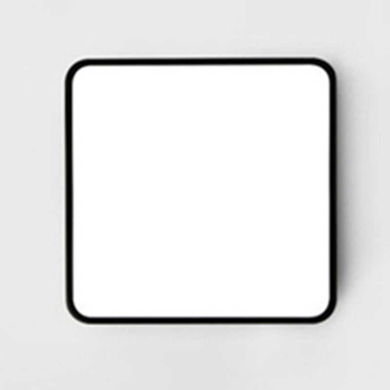 Macaron plafonnier nordique moderne minimaliste carré chambre étude salon Ultra-mince fer économie d'énergie éclairage