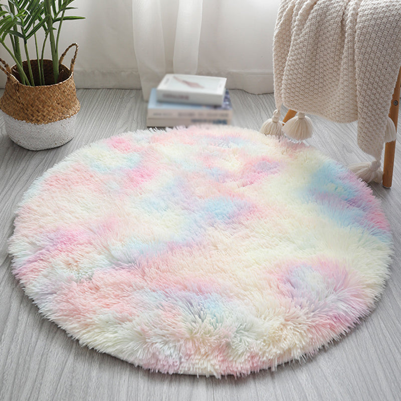 Tapis rond tei-coloré