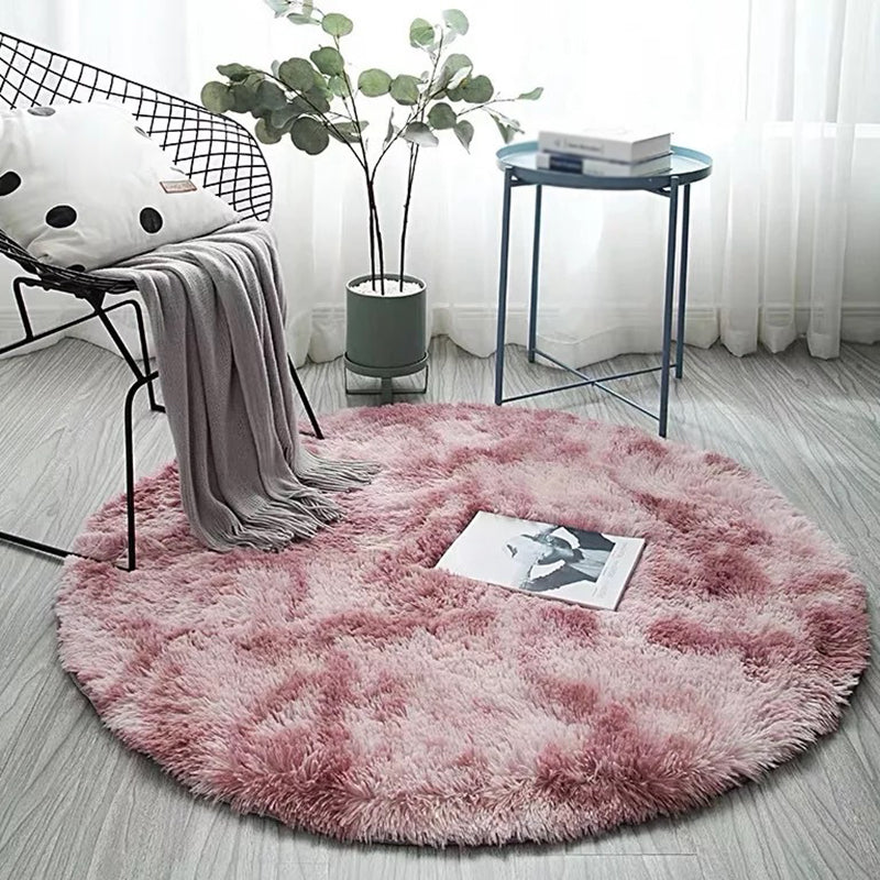 Tapis rond tei-coloré