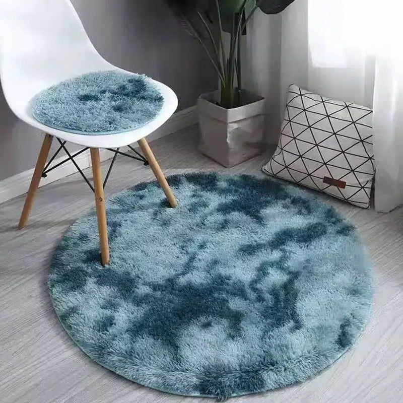 Tapis rond tei-coloré