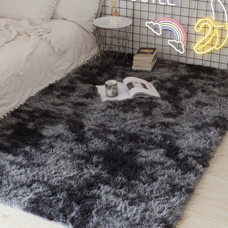 Trendy Contemporary Tie-dyed Rug Comfort Simplicity Shag Indoor Rug Polyester Non-Slip Backing Carpet for Home Decor