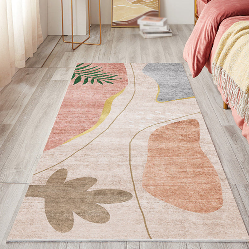 Lovely Modern Bedroom Rug Stylish Cartoon Pattern Kids Carpet Polyester Non-Slip Backing Carpet for Home Decoration