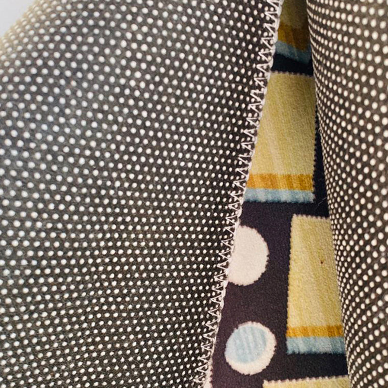 Color Mixed Creative Area Carpet Polyester Smoky Cloud Print Indoor Rug Anti-Slip Backing Carpet for Living Room