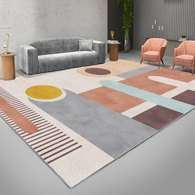 Tappeto a blocchi color multicolore poliestere moquette tappeto non slip tappeto interno per soggiorno