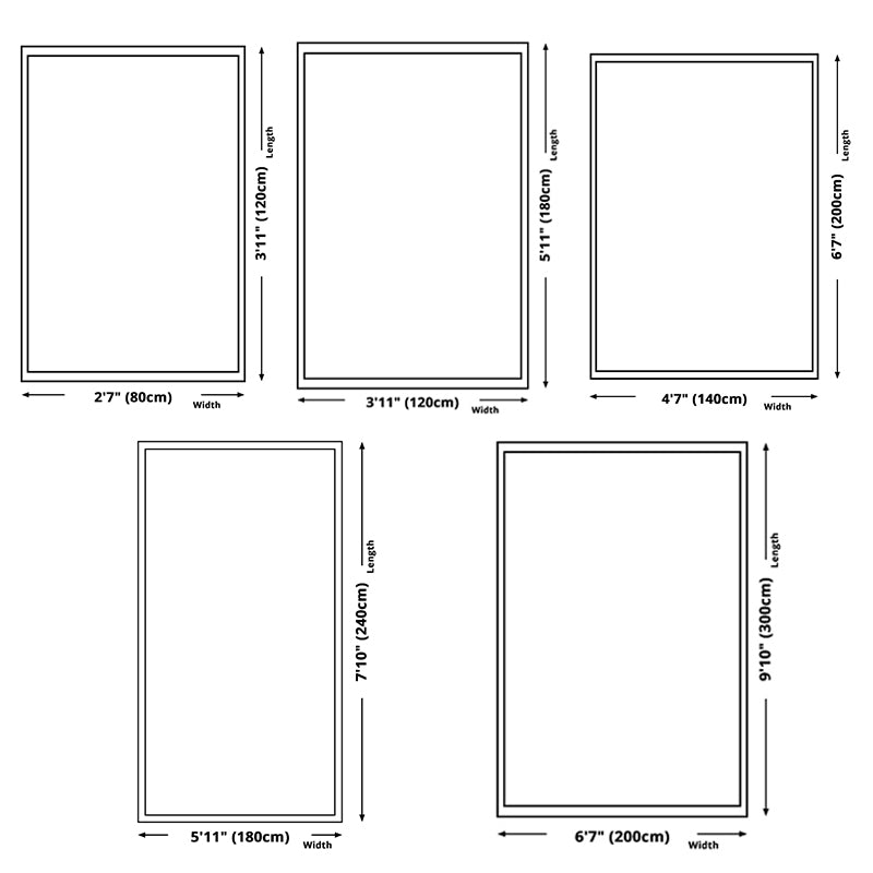 White Tone Home Decoration Carpet Simple Abstract Lines Area Rug Polyester with Non-Slip Backing Rug