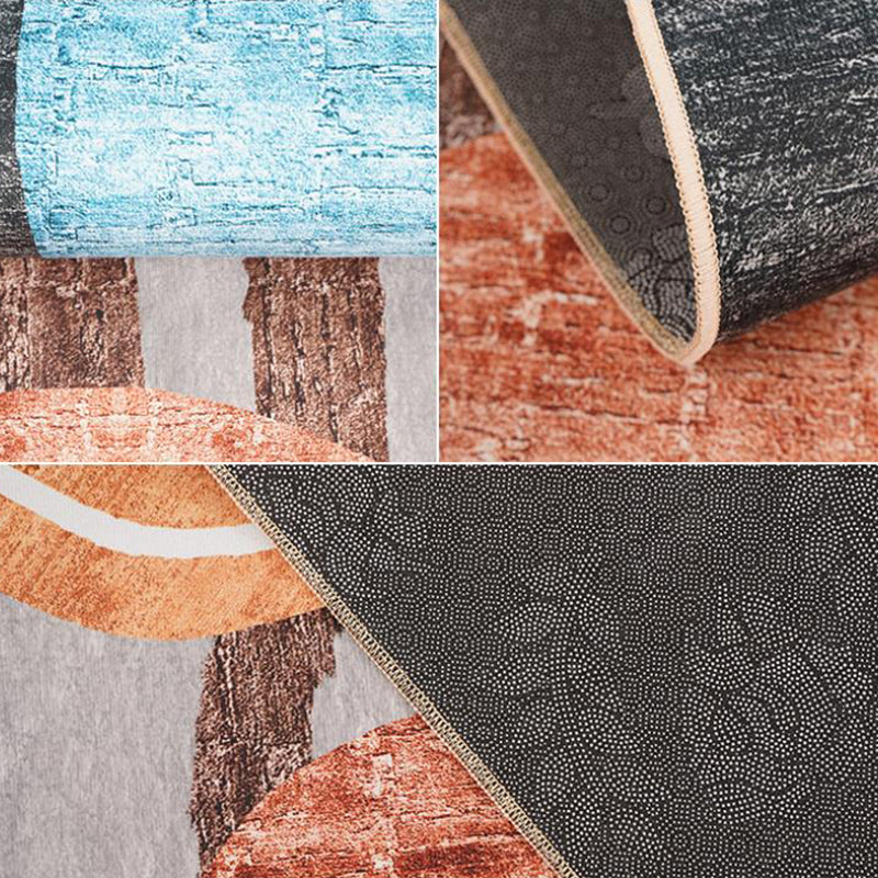 Multicolor Home Dekoration Teppich moderner abstrakter Abstiegspolyester mit nicht rutscher Backing Teppich