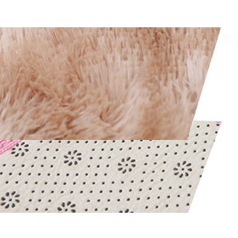 Multicolored Trendy Tie-dyed Area Rug Natural Soft Shag Indoor Rug Polyester Non-Slip Backing Carpet for Living Room