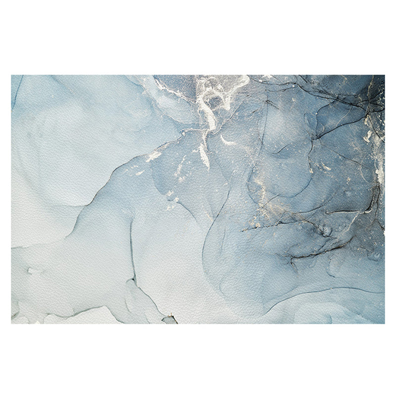 Color Mixed Simplicity Area Carpet Polyester Marbling Print Indoor Rug Anti-Slip Backing Carpet for Living Room