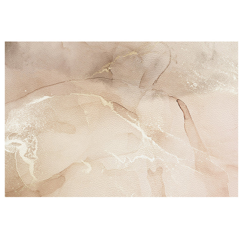 Color Mixed Simplicity Area Carpet Polyester Marbling Print Indoor Rug Anti-Slip Backing Carpet for Living Room