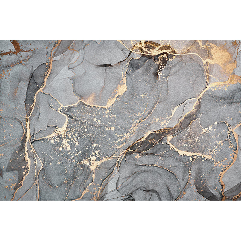 Color Mixed Simplicity Area Carpet Polyester Marbling Print Indoor Rug Anti-Slip Backing Carpet for Living Room