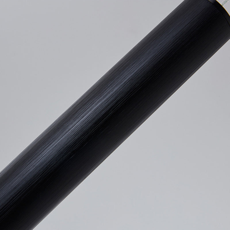 Lámpara colgante de LED acrílico de burbujas de aire 23.6 "H Minimalismo Nórdico Estilo Cilíndrico Luz colgante para comedor