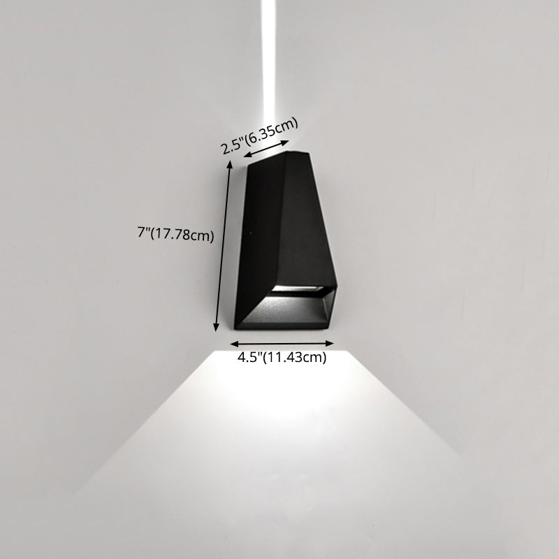 Moderno Minimalista Geométrico Geométrico ARRIBA LED MALA MEAL METAL 2 luces de luces 2 luces