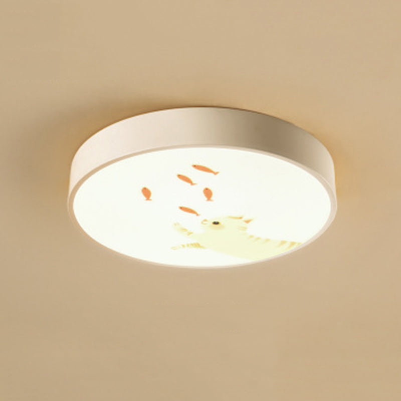 Cartoon disc encastré plafonnier métal encastré chambre plafonnier