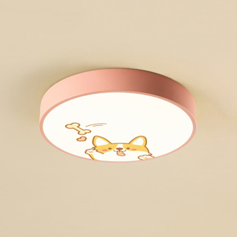 Cartoon disc encastré plafonnier métal encastré chambre plafonnier