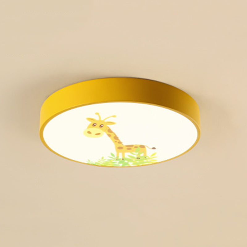 Cartoon disc encastré plafonnier métal encastré chambre plafonnier