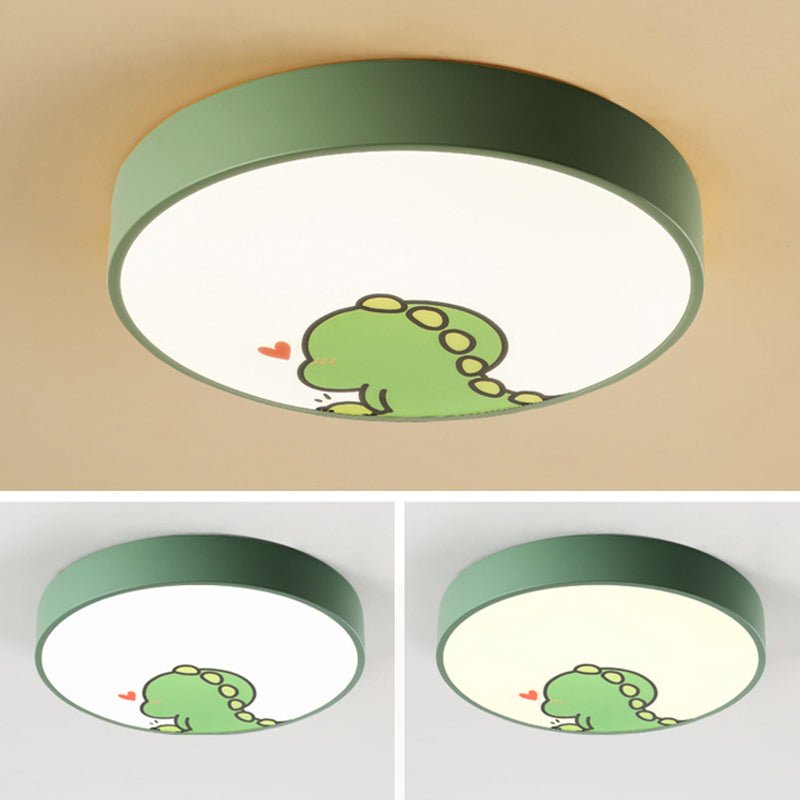 Cartoon disc encastré plafonnier métal encastré chambre plafonnier