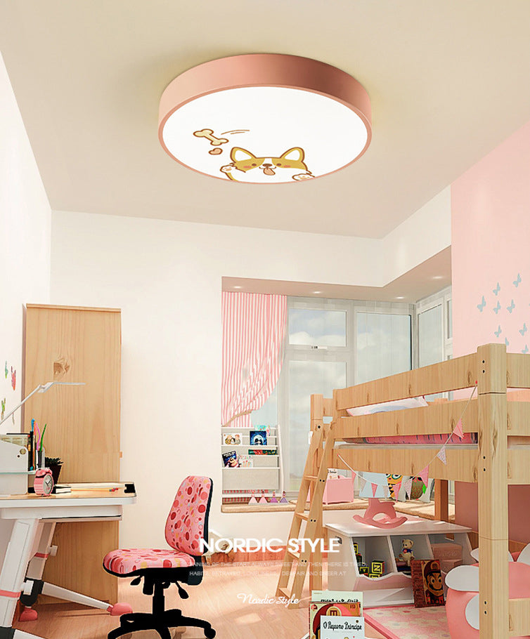 Cartoon disc encastré plafonnier métal encastré chambre plafonnier