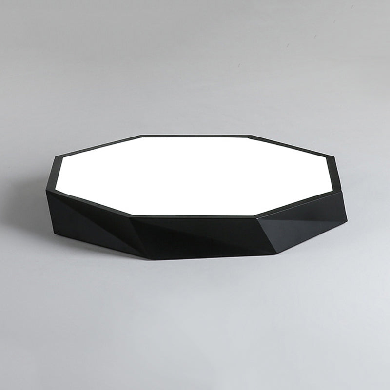 Metal Geometrical Flush Ceiling Light Fixture Nordic Style LED Flush-Mount Light Fixture