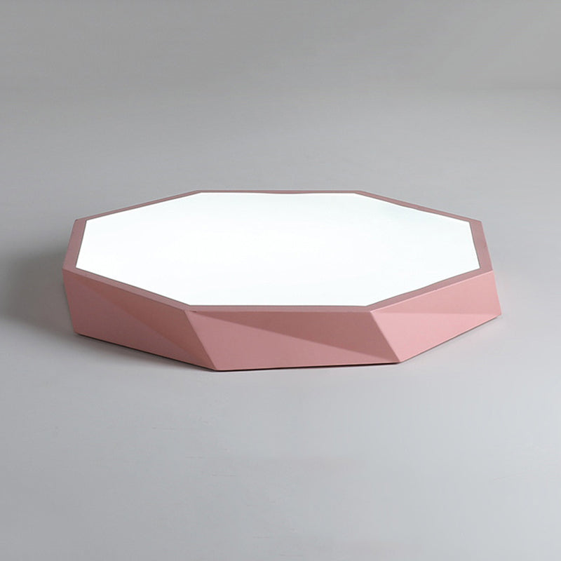 Metal Geometrical Flush Ceiling Light Fixture Nordic Style LED Flush-Mount Light Fixture