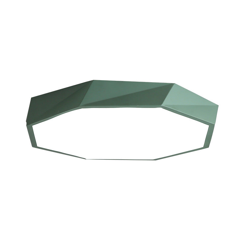 Metal Geometrical Flush Ceiling Light Fixture Nordic Style LED Flush-Mount Light Fixture