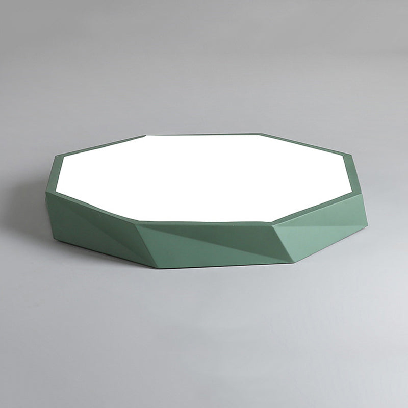 Metal Geometrical Flush Ceiling Light Fixture Nordic Style LED Flush-Mount Light Fixture