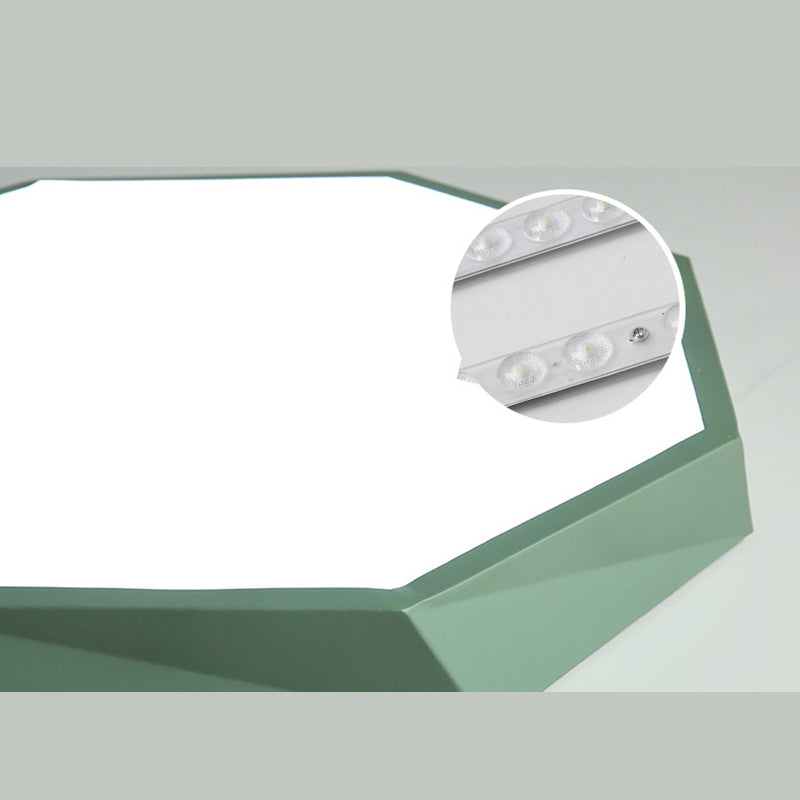 Plafonnier encastré géométrique en métal, luminaire LED de Style nordique