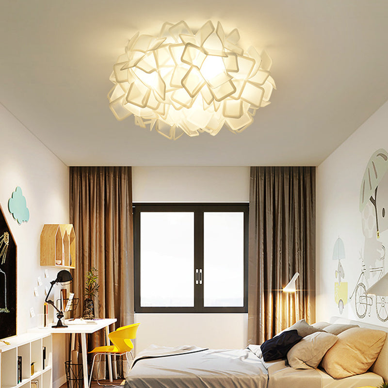 Lámparas de montaje empotrado Blossom, luces de techo contemporáneas de plástico, montaje empotrado