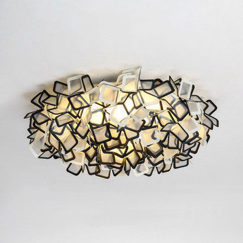 Lámparas de montaje empotrado Blossom, luces de techo contemporáneas de plástico, montaje empotrado