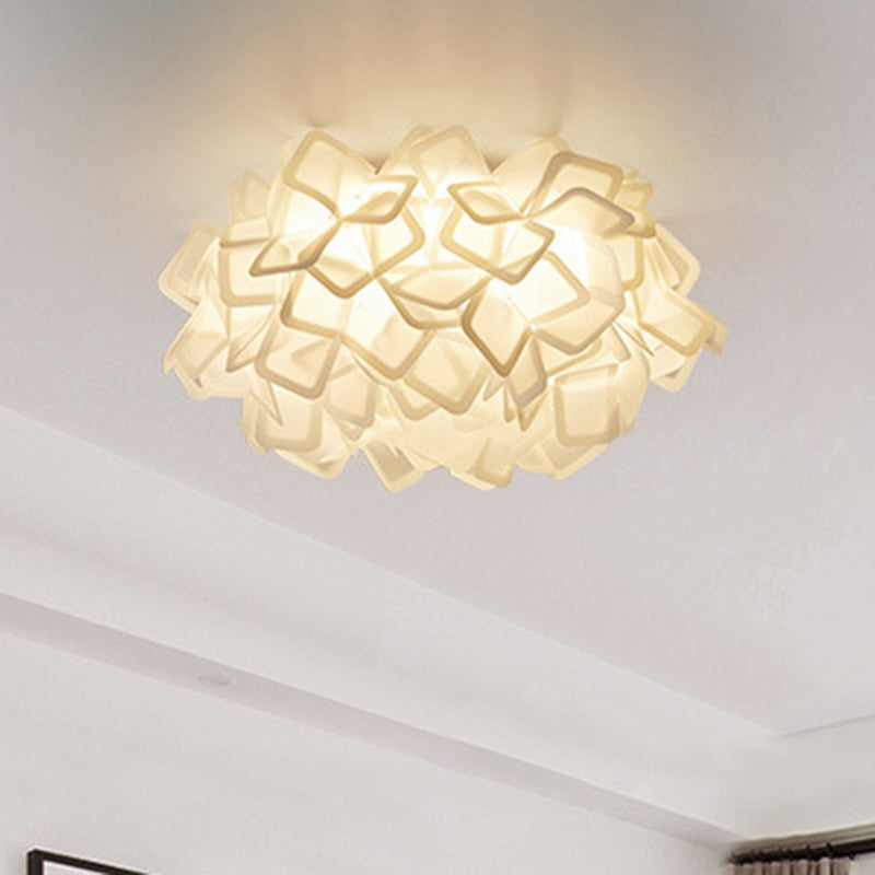 Lámparas de montaje empotrado Blossom, luces de techo contemporáneas de plástico, montaje empotrado