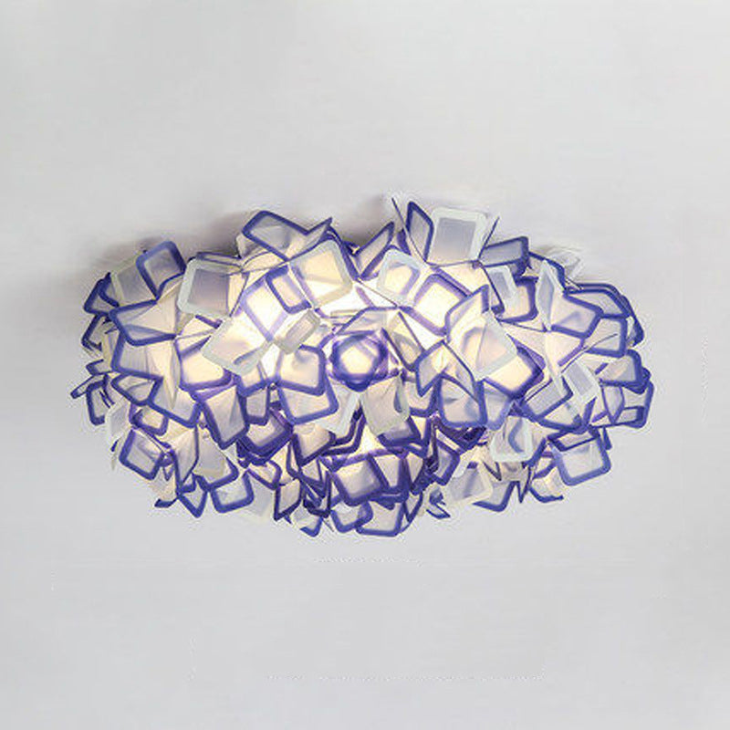 Lámparas de montaje empotrado Blossom, luces de techo contemporáneas de plástico, montaje empotrado