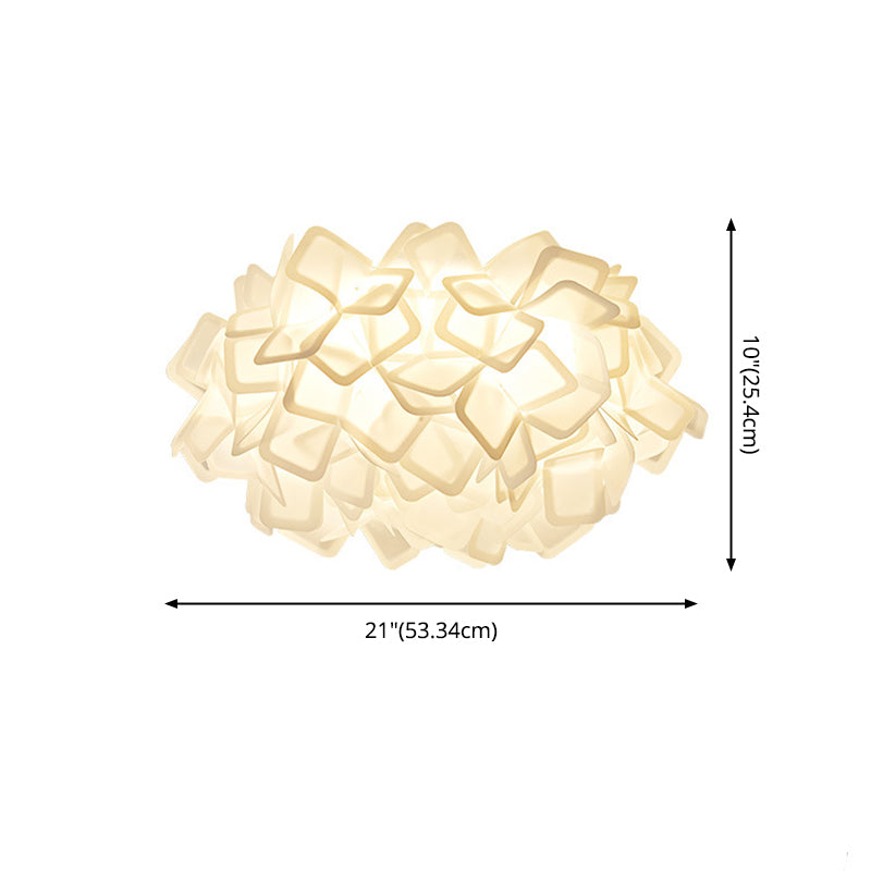 Lámparas de montaje empotrado Blossom, luces de techo contemporáneas de plástico, montaje empotrado