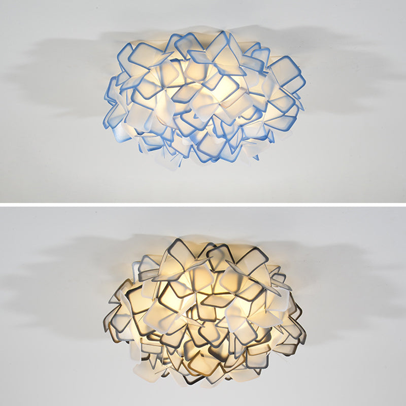 Lámparas de montaje empotrado Blossom, luces de techo contemporáneas de plástico, montaje empotrado