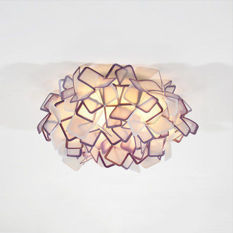 Lámparas de montaje empotrado Blossom, luces de techo contemporáneas de plástico, montaje empotrado