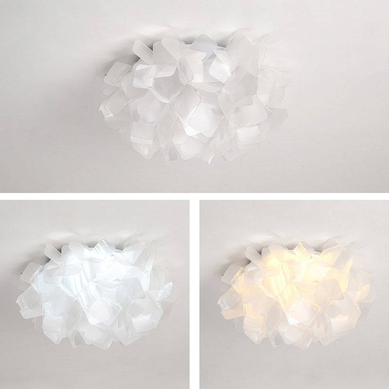 Lámparas de montaje empotrado Blossom, luces de techo contemporáneas de plástico, montaje empotrado