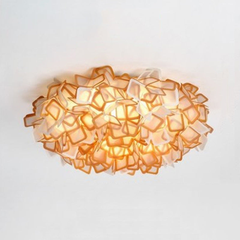 Lámparas de montaje empotrado Blossom, luces de techo contemporáneas de plástico, montaje empotrado