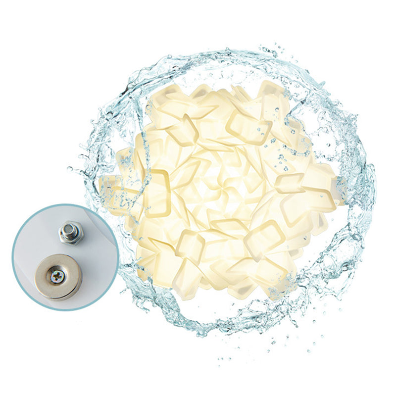 Montage affleurant de plafonniers contemporains en plastique d'appareils d'éclairage de bâti de fleur affleurant