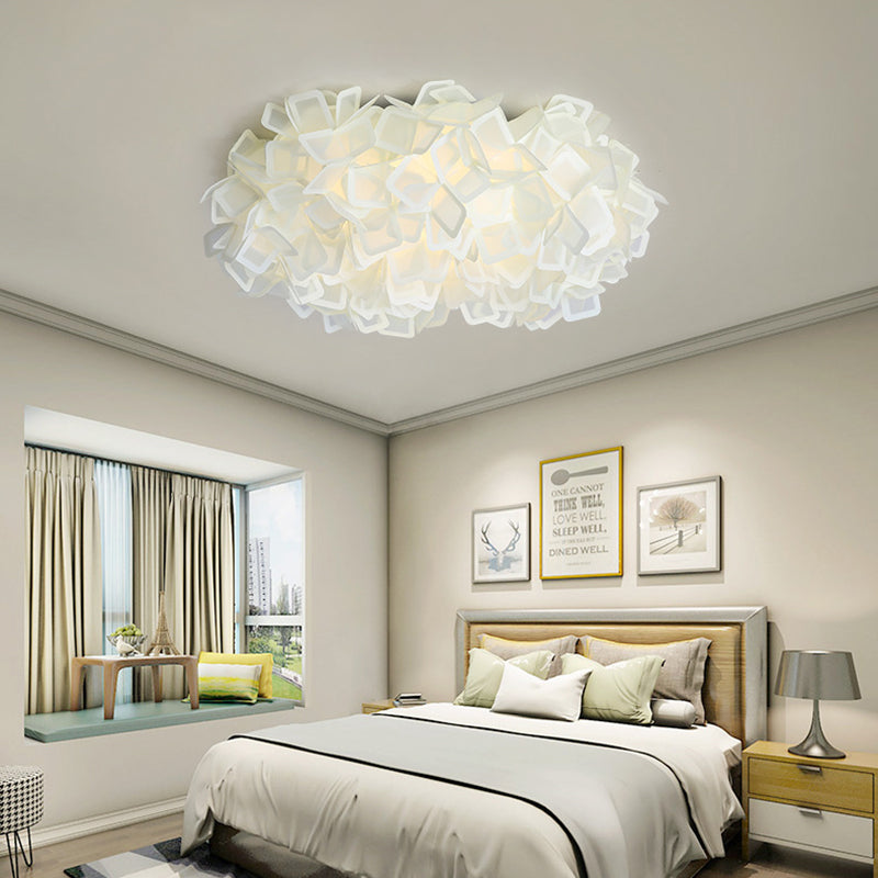 Lámparas de montaje empotrado Blossom, luces de techo contemporáneas de plástico, montaje empotrado